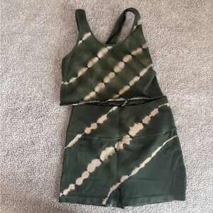 Green Tie-Dye Spiritual Gangster Set